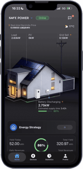 Safe Power mobile app