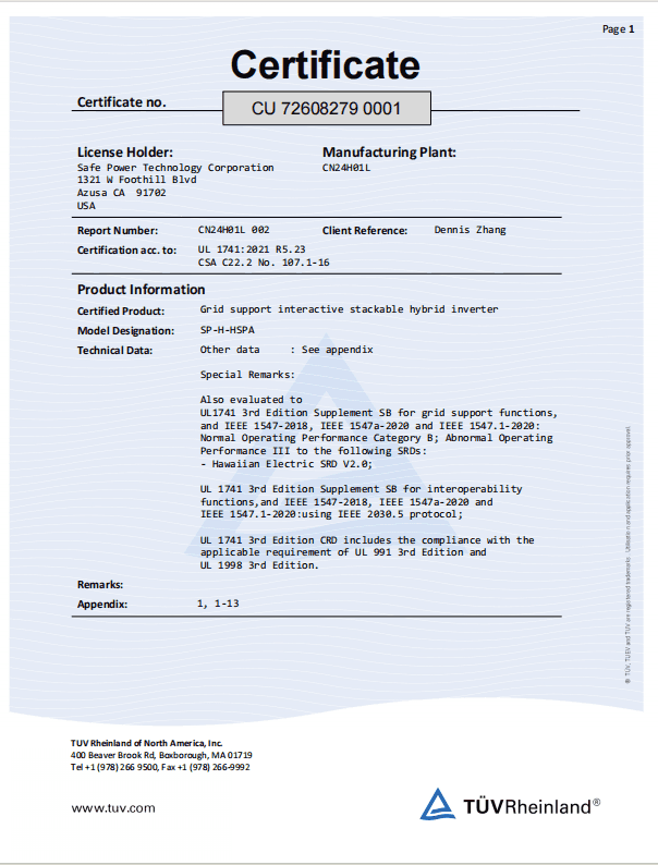 Cert 1