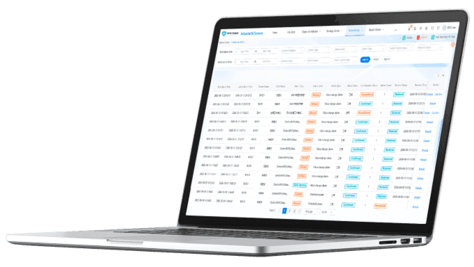 EMS platform overview screen
