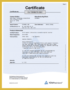 Safe Power certificate 1